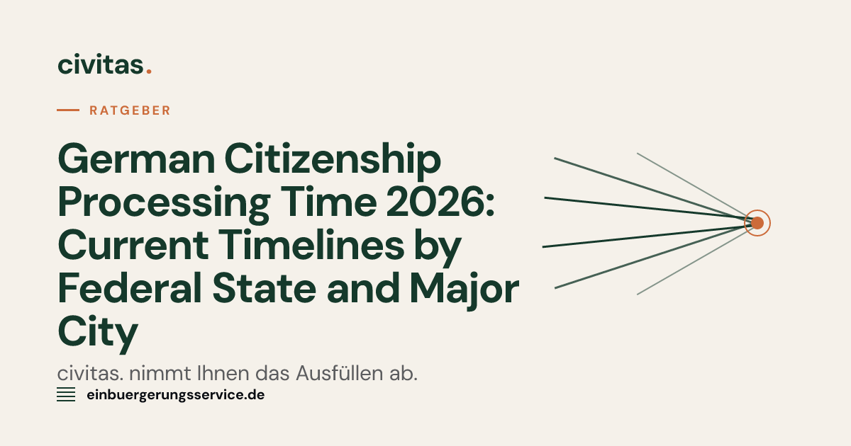 German Citizenship Processing Time 2026: Current Timelines by Federal ...